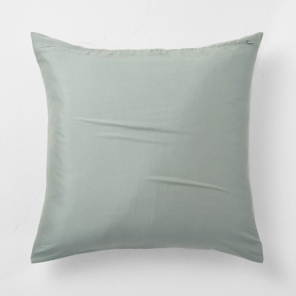 Casaluna -  Comforter Sham Cotton-Lyocell Blend OEKO- Green - Picture 4 of 4